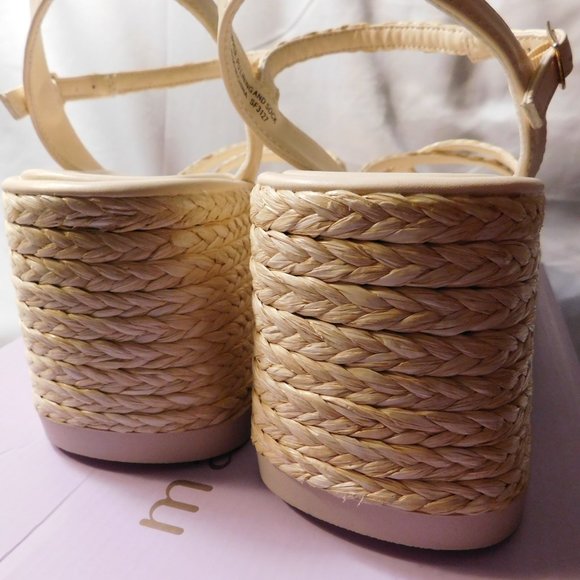 Madden Girl Vault J Platform Wedges Natural Color Size 10 Woman's NEW - Picture 5 of 8